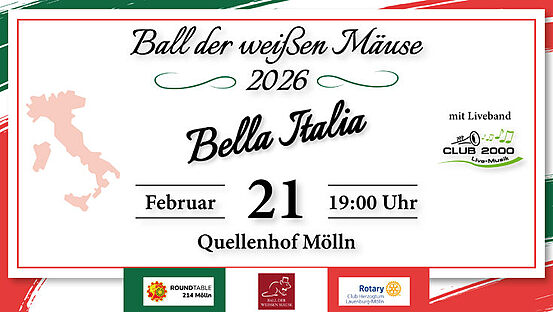 Ball der weißen Mäuse 2026 - Bella Italia
